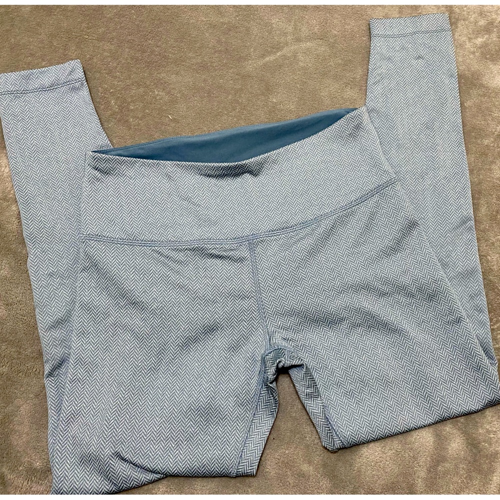 Printed Blue Leggings Size M